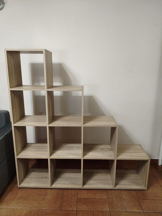 Mebel modułowy schodkowy dąb sonoma wysokość 144 cm stan BDB