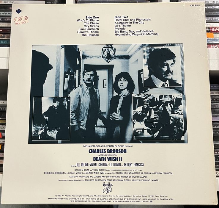 Jimmy Page - Death Wish 2 Soundtrack (Winyl, Canada, NM, 1982, LP)