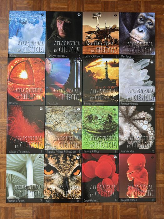 Coleção 16 livro Altas Visual da Ciência