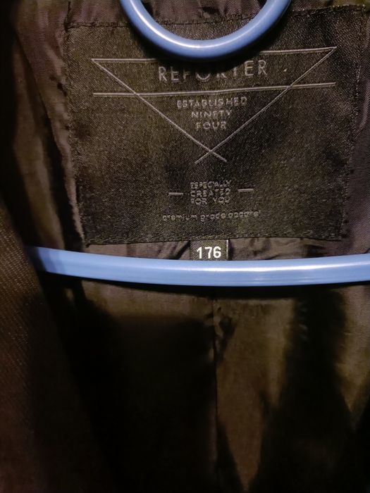 Marynarka czarna reporter męska 176cm