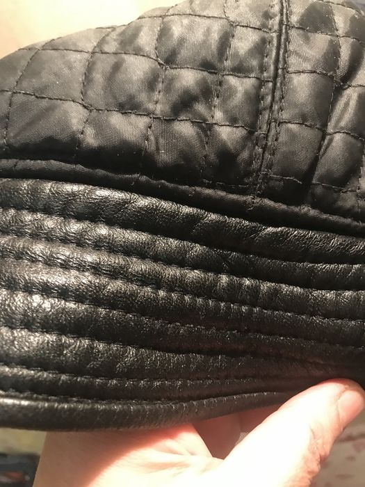 Шапка женская кожаная L/58