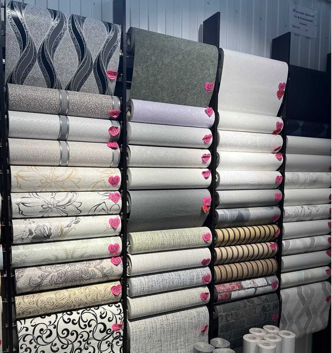 Шпалери вінілові на паперовій основі, внутрішній декор