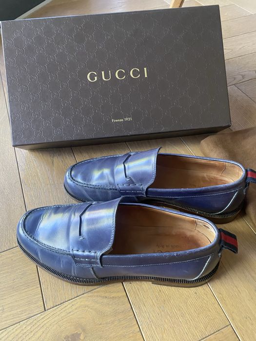 Gucci buty loafer, skarpetki