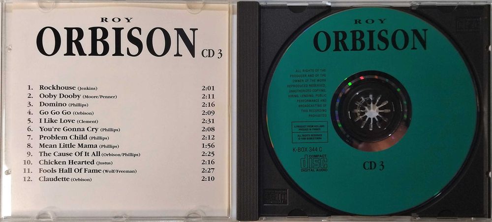 Roy Orbison - 3 CDs430363644139950086
