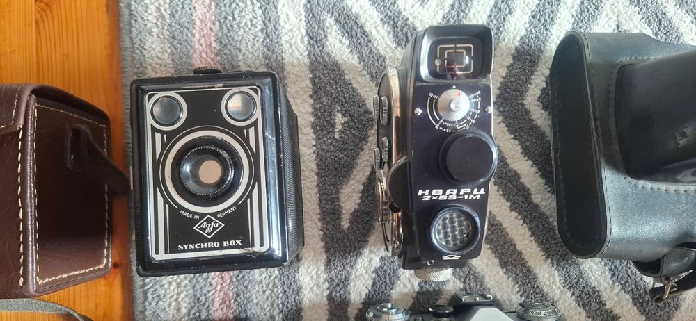 Zestaw aparatów zenit-e zenit et agfa