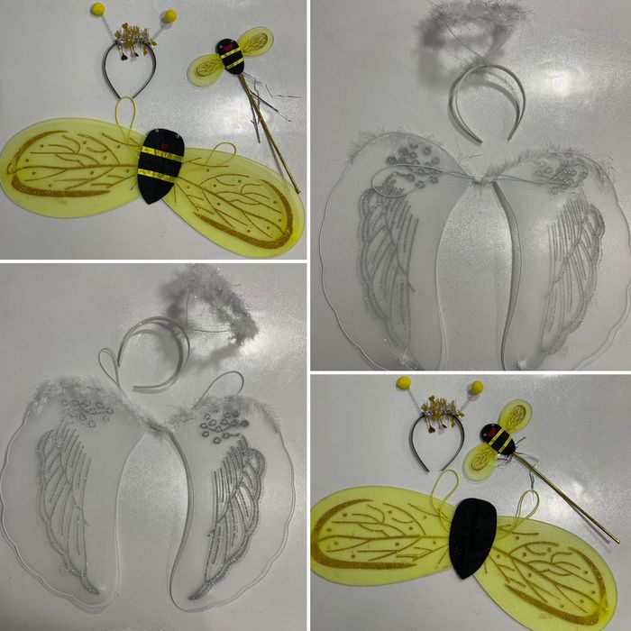 Комплекти крила ангела, німб, бджілка, Новорічні аксесуари для дітей