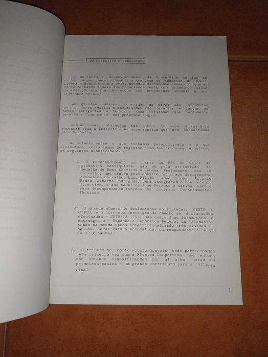 Sport Lisboa e Benfica - Relatório Técnico 88/89