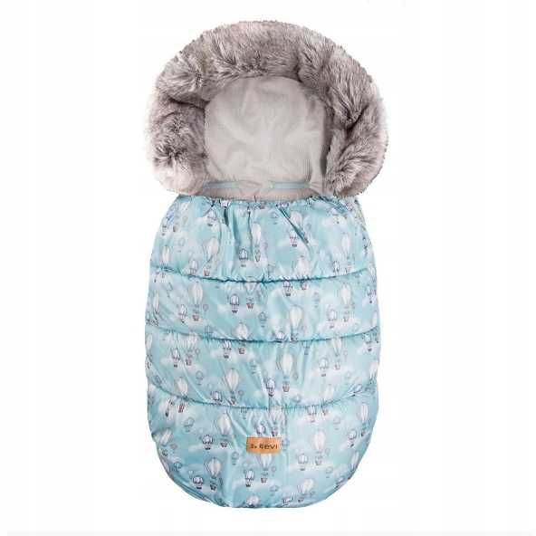 Zimowy ciepły śpiworek do wózka- do gondoli i do spacerówki