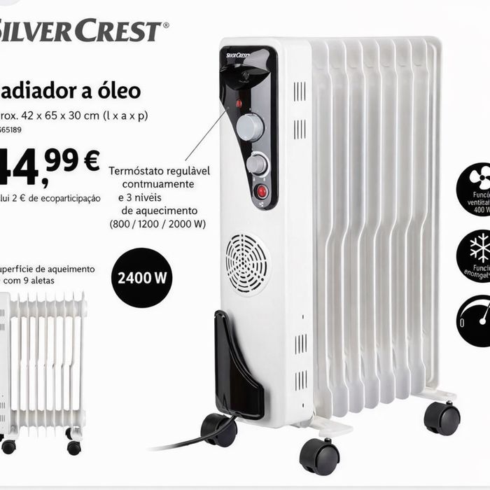 Aquecedor Móvel óleo SilverCrest