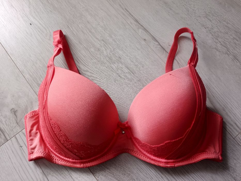 Biustonosz damski koralowy 85 C nowy