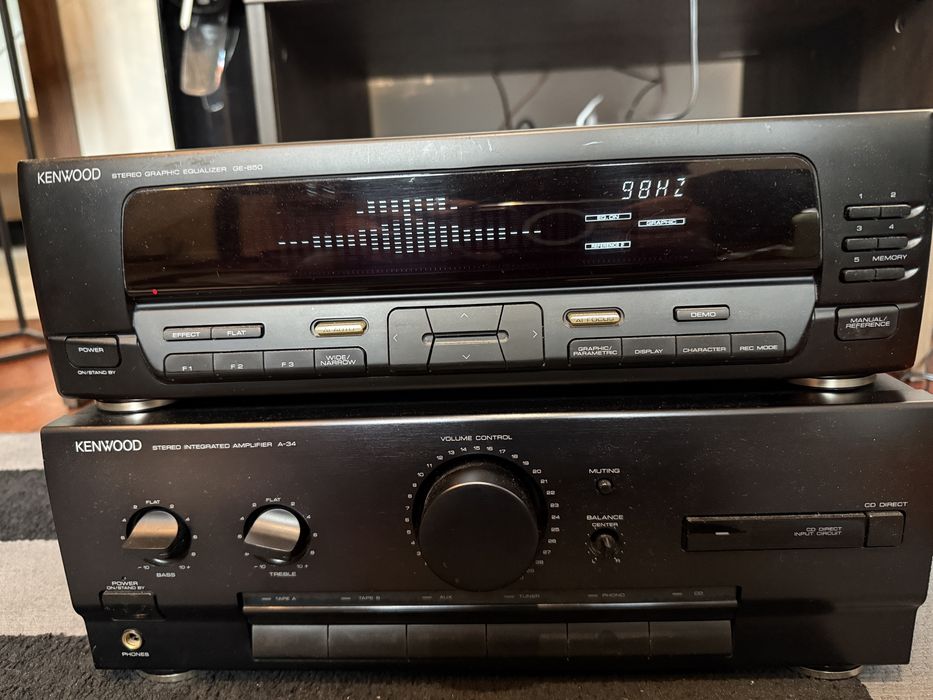Kenwood krektor GE-850 z analizatorem widma.