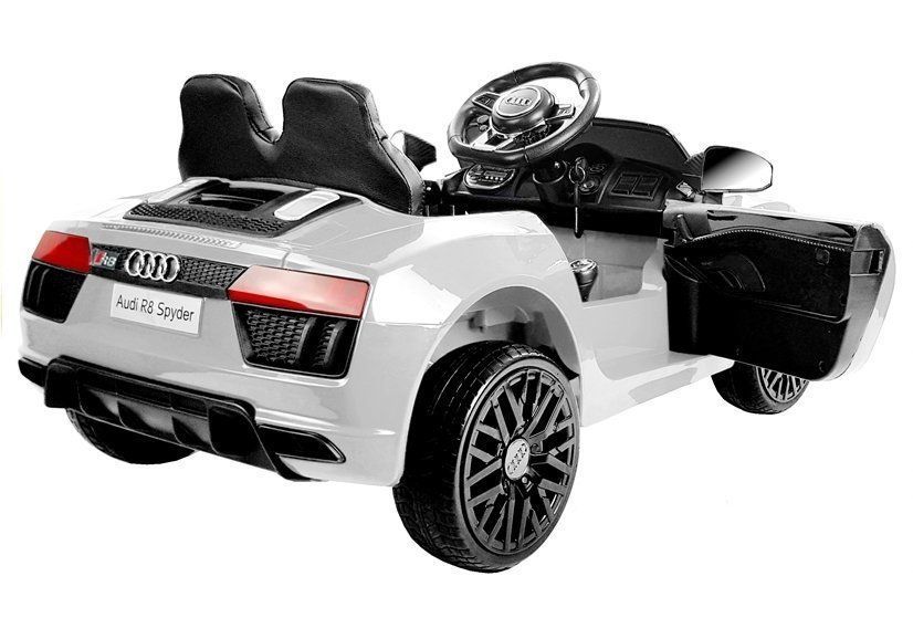 auto na akumulator audi r8 spyder biały