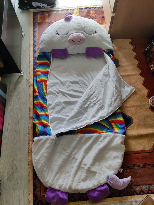 Saco-cama / Saco dormir Dormi Locos Unicórnio Branco (grande)