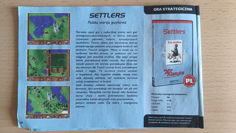 The Settlers (The Settlers 1). Unikat z instrukcją 2001 r.