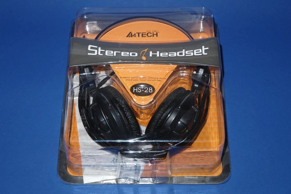 Компьютерные наушники A4Tech HS-28-1 Black