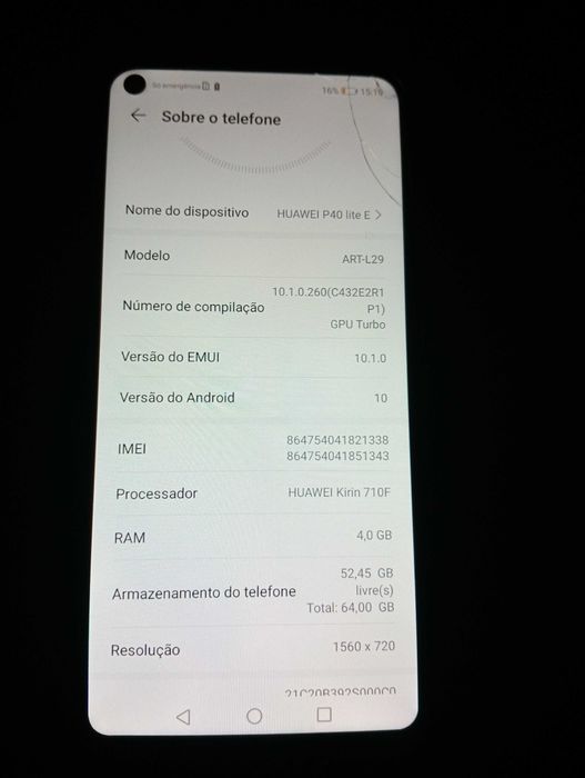 Huawei p40 lite E