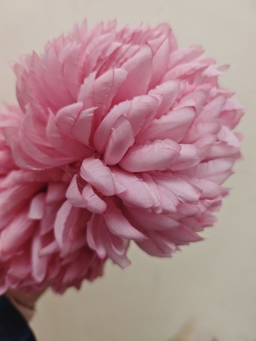 Zestaw 2 różowe chryzantemy sztuczne