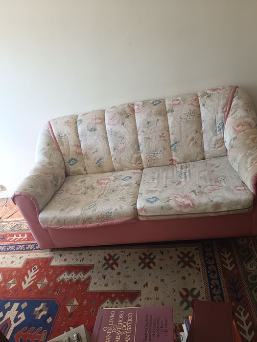 Sofá cama 2 lugares tecido