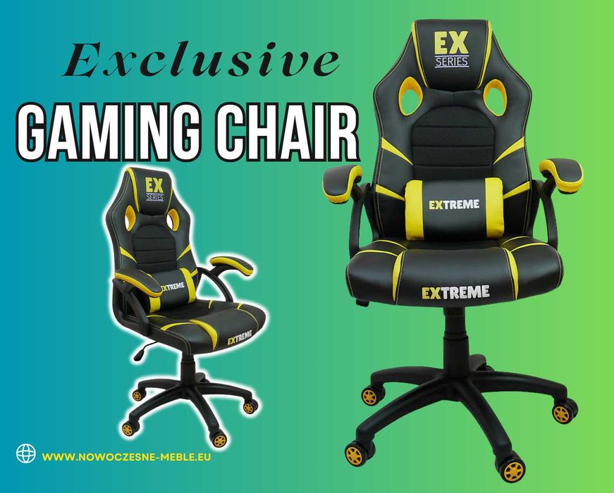 Fotel Gamingowy dla Gracza Extreme EX Black/Yellow