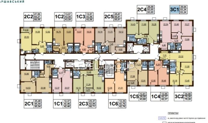 3к Варшавський3, 83 кв.м. 9 поверх  В.Змієнка