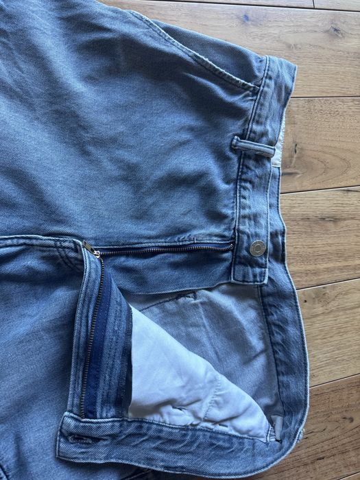 Granatowe spodnie/jeansy H&M - baggy fit