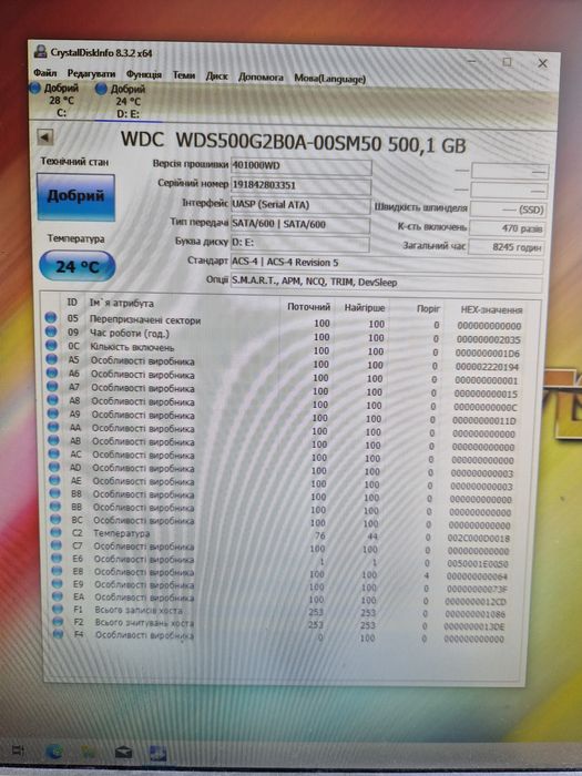 Ssd 500gb  диски для ноутбука або ПК Стан гарний