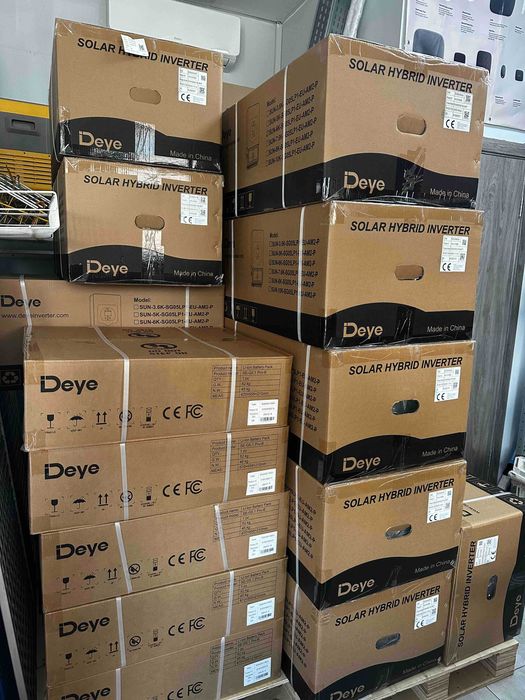 Гібридний інвертор Deye SUN-6K-SG05LP1-EU-AM2-P (LV | 6 кВт 1ф | 2 MPPT) + Акумуляторна батарея Deye SE-G5.1Pro-B (LiFePO4 51,2V 100Ah)