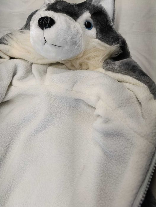 Colete de criança com pelo e capucho de urso ou koala - NOVO