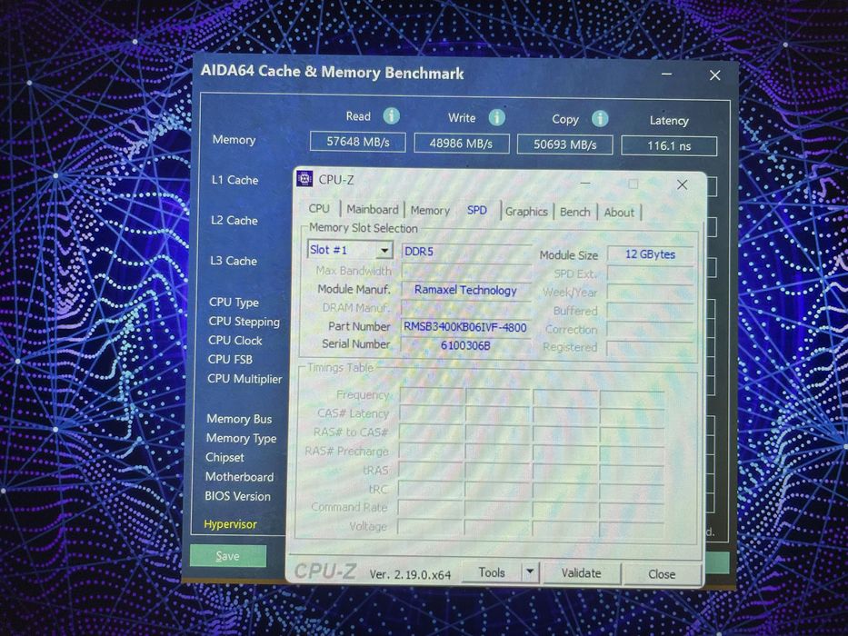 DDR5 12Gb Ramaxel 4800Mhz