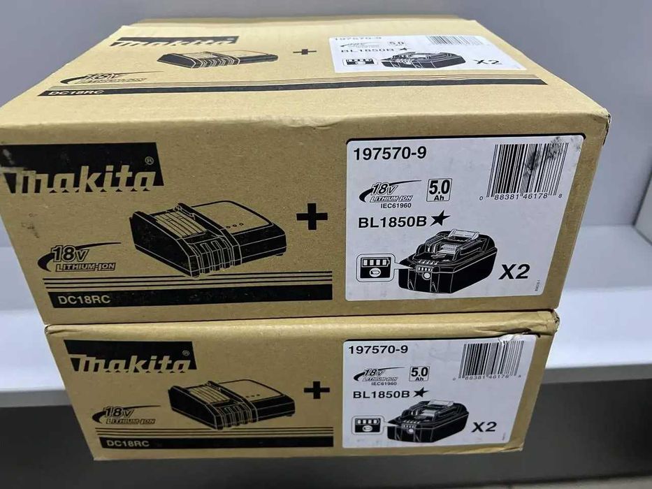 Makita 197570-9 (З/У DC18RC + 2 АКБ *5Ам x BL1850B 18V 5,0 Ah) НОВІ!