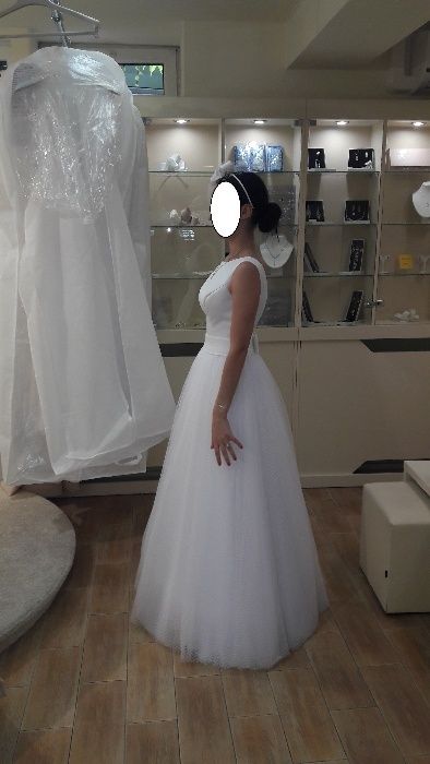 Suknia ślubna na ślub Fulara&Żywczyk biała do zmierzenia piękna tiul