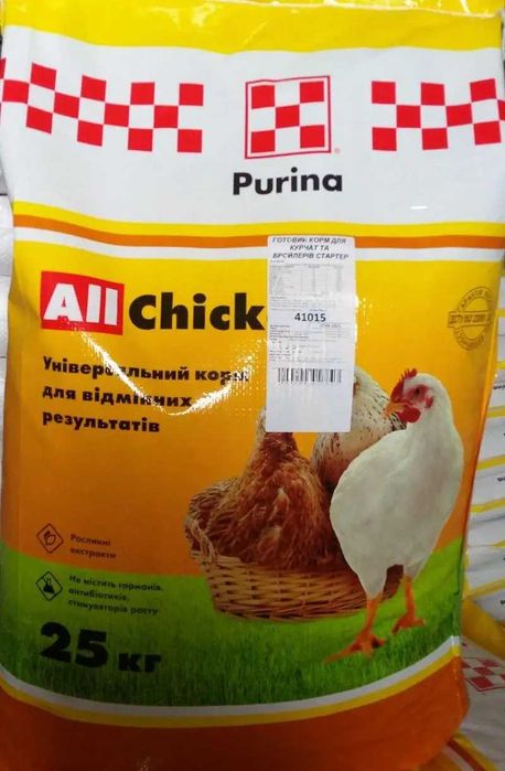 Комбікорм Purina для курчат та бройлерів Стартер 25кг 41015