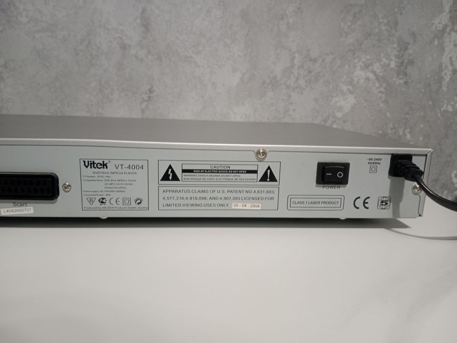 DVD плеер, проигрыватель, двд VITEK VT-4004