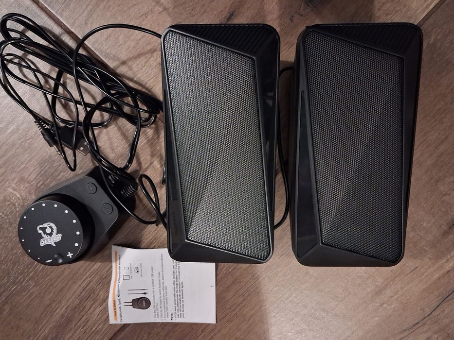 Mega mocne Głośniki, ruchomy equalizer świetlny plomien Aux Usb