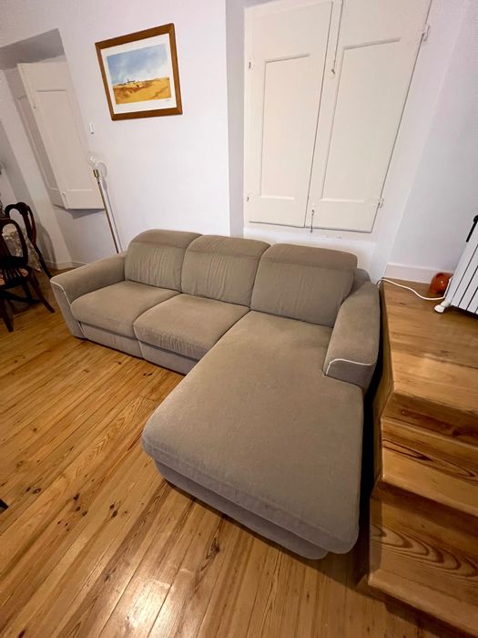 Sofá Divani & Divani Elétrico c/ Chaise Longue - Transporte Incluído