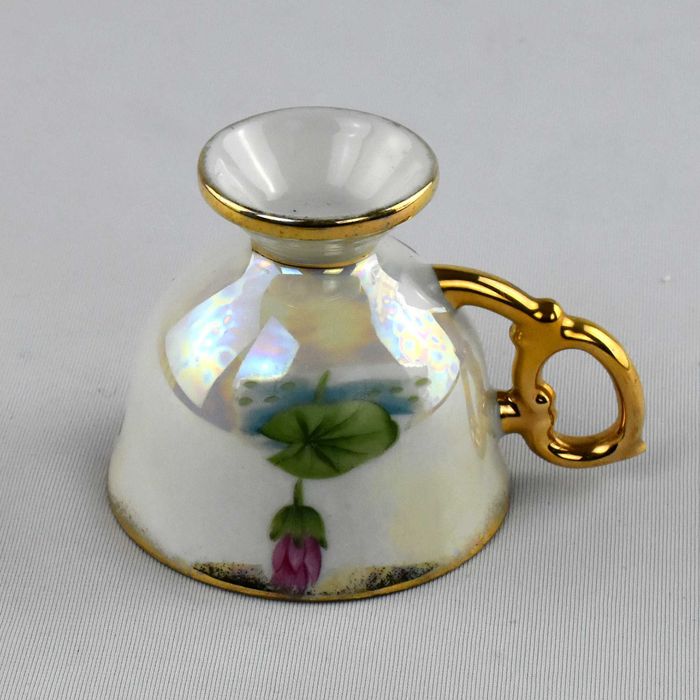 Chávena café e pires Lustrina, “July Water Lily”, circa 1950