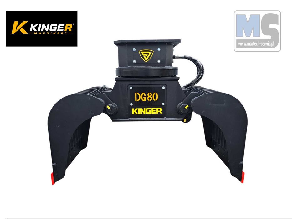 Chwytak sortujący wyburzeniowy z obrotem hydraulicznym KINGER DG80 754kg 9-14t