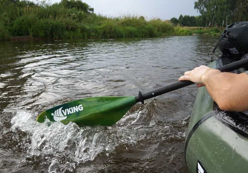Wiosło packraft kajak składane czteroczęściowe karbon-szklane 220 cm