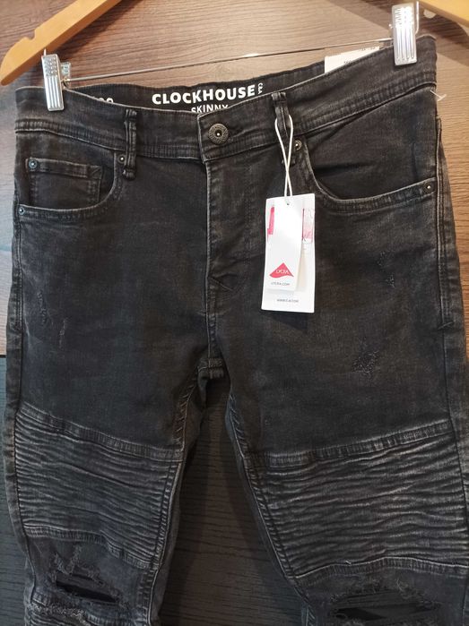 Джинсы Байкерский стиль Cafe Racer. Рваные. Размер W31/L32 Рост 170см