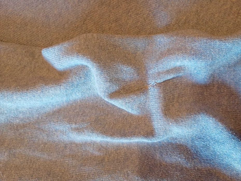 Sweter męski bawełna 100% niebiesko- błękitny