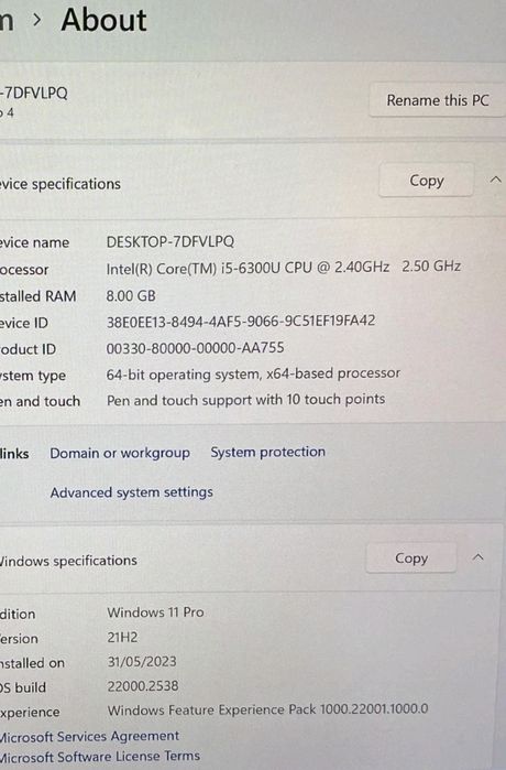 Surface pro 4 i5 8gb 256nvne Office 2024