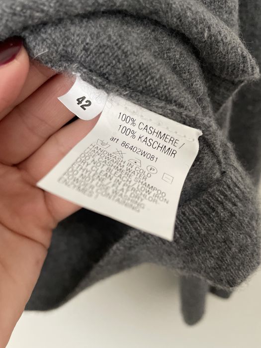 100 % кашемір люкс бренд M/L сірий стиль cos massimo