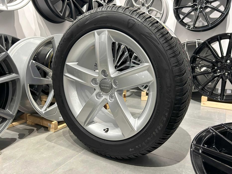 Oryginalne koła zimowe 17 5x112 ET46 Audi A4 B8 225/50R17 Firestone