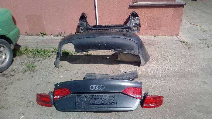 Tył kompletny Audi A4 B8 Sedan lakier LZ7L klapa ćwiartka zderzak lamp