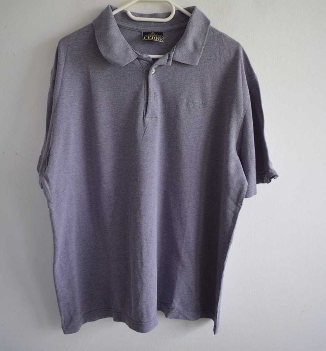 Gianfranco Ferre koszulka polo t-shirt szara 2xl