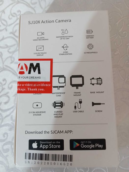Екшн камера sj10x