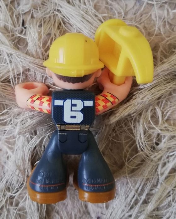 Duża koparka z figurką Bob Budowniczy, Mattel