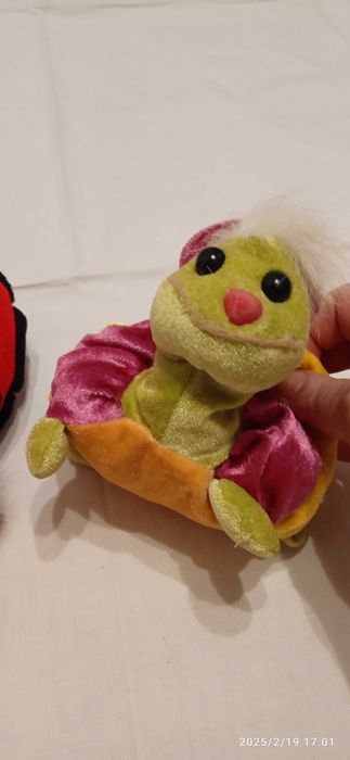 Милые божья коровка и черепаха