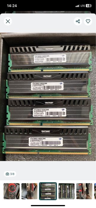 Pamięci RAM ddr3 fpatriot 2x4GB CL 9