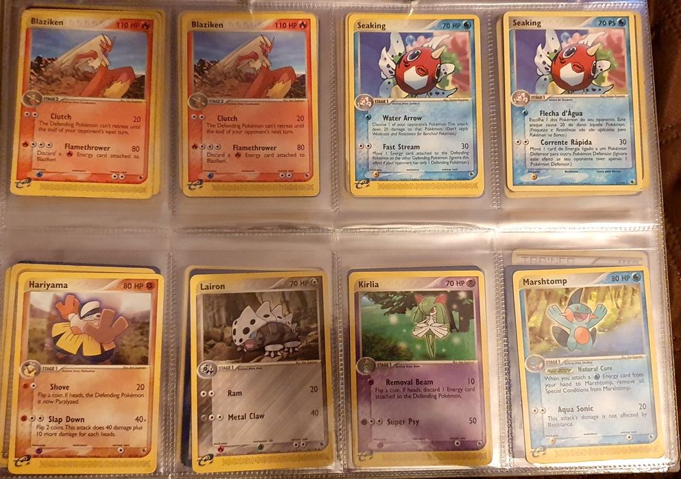 Cartas Pokemon EX Ruby e Sapphire / Sandstorm / Dragon / Fire Red Leaf